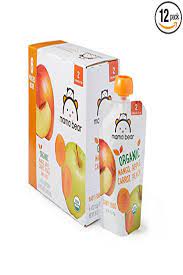 Amazon Brand Mama Bear Organic Baby Food Pouch Stage 2 Mango Apple Carrot Peach 4 Ounce Pouch Baby Food Pouch Recipes Baby Food Recipes Organic Baby Food