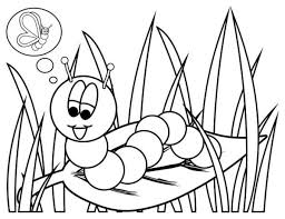 Caterpillars Caterpillar Dreaming Of Becoming Beautiful Butterfly Coloring Page Cartoon Coloring Pages Butterfly Coloring Page Insect Coloring Pages