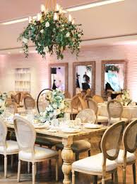 Classic And Timeless Estancia La Jolla Wedding In The Fall Long Dining Room Tables Dining Room Table Centerpieces Dining Room Table