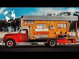 This Retired 1953 Gmc Fire Truck Now Serves As A Converted Home On Wheels For Professional Snowboarder Austin Fire Trucks Tiny House On Wheels House On Wheels