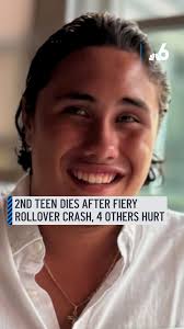 A second teenager has died after a group of high school students were  involved in a violent rollover crash that involved four cars and left a  16-year-old driver dead in Pompano Beach