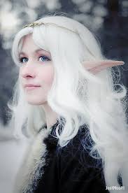 white haired elf wig