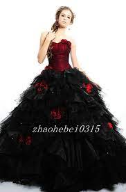 Elegant Black And Red Medieval Gothic Princess Wedding Dresses Bridal Ball Gowns Halloween Wedding Dresses Alternative Wedding Dresses Black Wedding Dresses