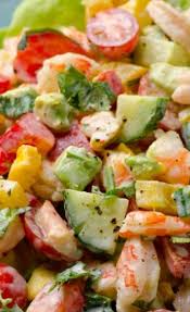 Greek Yogurt Shrimp Avocado And Tomato Salad Ifoodreal Healthy Eating Seafood Recipes Cooking Recipes