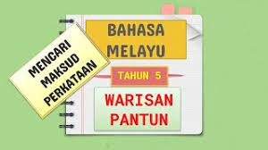 Maybe you would like to learn more about one of these? Warisan Pantun Mencari Maksud Perkataan Buku Teks Bahasa Melayu Tahun 5 Youtube