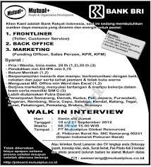 Wah kalo aku dl tes kshtnnya urine , darah, buta huruf, xray, berat+tinggi badan, tensi. Inilah Interview User Bri Frontliner