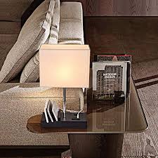 360 lighting modern desk table lamp with usb charging port led gooseneck black touch on off dimmer for bedroom bedside office. Usb Table Lamp Briever Multi Functional Desk Lamp With 3 Usb Charging Ports And Phone Charge Dock Black Wood Charging Station And Organizer Perfect Light For Bedroom Guest Room Living Room Office Pricepulse