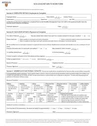 Provide the treating physician with the functional abilities form (faf), job description and their consent to release the completed faf to their employer so . 44 Return To Work Work Release Forms Printabletemplates