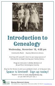 Another Example Of A Genealogy Flyer Library Programs