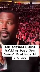Tom Aspinall Walking Past Jon Jones’ Brothers at UFC 309