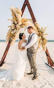 Pampas Grass Wedding Dream Beach Wedding Beach Destination Wedding Pensacola Beach