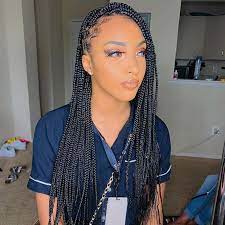 43 Pretty Small Box Braids Hairstyles To Try Page 4 Of 4 Stayglam Small Box Braids Hairstyles Small Box Braids Hair Styles