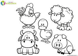 Kleurplaten Dieren Van De Boerderij