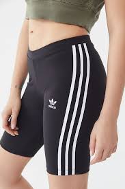 Slide View 2 Adidas 3 Stripes Bike Short Bike Shorts Pants For Women Spandex Shorts