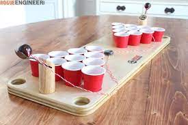 Diy Mini Beer Pong Game Rogue Engineer Mini Beer Pong Beer Pong Pong Game