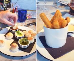 Set the oven to 200c/400°f turn out the polenta, remove cling film and cut into thick chips. A Vegetarian Family Meal At Pizza Express The Flexitarian