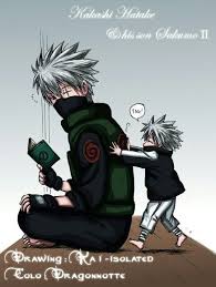Kakashi And His Son Kakashi Kakashi Hatake Naruto Characters