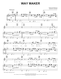 Sinach Way Maker Sheet Music Notes Chords Score Download Printable Pdf Piano Sheet Music Free Piano Sheet Music Sheet Music