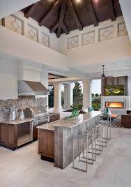 outdoor kitchen and fireplace houzz