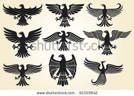 Heraldic Eagle Set Eagle Silhouettes Heraldic Design Elements Eagle Vector Collection By Tribalium Via Shutterstock Eagles Desenler Kartal