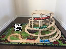 Mountain Spiral Railway The Ultimate Train Track Accessory Etsy Toy Train Wood Train Wooden Train Track