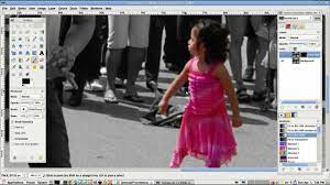Make sure the color black is selected and is in the foreground of the color box: How To Make A Background Black And White In Gimp Youtube