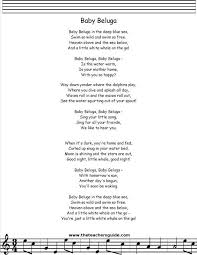 Baby Beluga Song Lyrics Google Search Songs For Toddlers Kindergarten Songs Classroom Songs