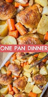 One Pan Chicken And Potatoes Pan Chicken Recipes Baked Chicken Recipes One Pan Chicken