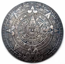 Bertha Aztec Calendar Sterling Silver Pendant Brooch Vintage 925 Jewelry Pin This Is A Very Large Round Sterling Silv Aztec Calendar Mayan Calendar Aztec Art