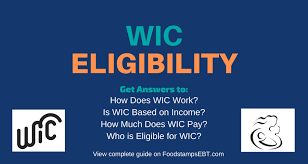 Wic Program Eligibility Guide Food Stamps Ebt