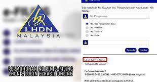 Pin | how to online register lhdn no. Permohonan No Pin E Filing Lhdn Login Ezhasil Kali Pertama Online