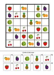 Jeu De Sudoku A Imprimer Les Fruits Jeux Gratuits Pour Enfants Jeux De Logique Sudoku A Imprimer