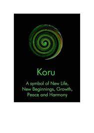 Nz636 Koru Swirl On Black New Beginning Tattoo Maori Symbols New Zealand Tattoo