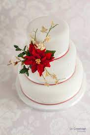 Poinsettia Wedding Cake Christmas Wedding Cakes Wedding Cake Toppers Christmas Wedding