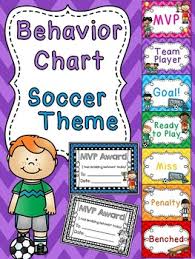 soccer behavior chart sports theme