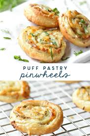 Puff Pastry Pinwheels With Prosciutto Pesto And Cheese Recipe Puff Pastry Pinwheels Great Appetizers Puff Pastry Appetizers