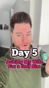 Golf Simulator Husband Wife