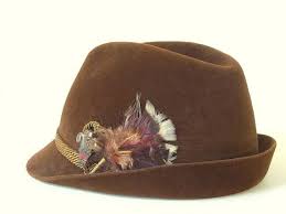 Vintage Brown Bavarian Tyrolean Mens Hat With Feathers By Bytheway 45 00 Hats For Men Stylish Hats Vintage Designer Jewelry