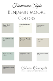 Farmhouse Style Inspired Paint Colors From Benjamin Moore How To Add Farmhouse Style To Your Home Paint Colors For Home Palladian Blue Farmhouse Paint Colors