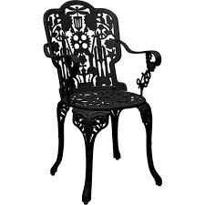 Seletti Industry Garden Armchair Black Aluminum Patio Furniture Black Patio Furniture Contemporary Outdoor Furniture
