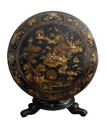 Antique English Japanned Tilt Top Table Antiques Chinoiserie Furniture Japanese Furniture