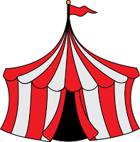 Silver Button Parties Free Circus Tent Illustration Circus Tent Carnival Tent Carnival Font