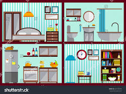 furniture set rooms house kitchen