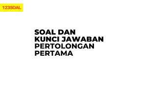 Soal essay p3k dan jawabannya. Soal Dan Kunci Jawaban Pertolongan Pertama Sobatilmu Com