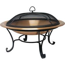 Features of the 30 royal cauldron copper fire pit with handles: Catalina Creations 30 In Copper Fire Pit Set Ad112 The Home Depot