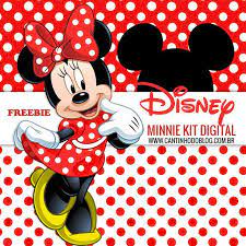 Kit Digital Minnie Vermelha Free Scrapbook Da Disney Minnie Vermelha Papel Digital Gratuito