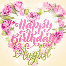 July 7 is the 188th day of the year (189th in leap years) in the gregorian calendar; Pink Rose Heart Shaped Bouquet Happy Birthday Card For August Download On Funimada Com