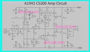Watts depend on voltage and ampere of the transformer we are using. A1943 C5200 Power Amplifier Circuit Electronic Circuit Power Amplifiers Circuit Diagram Circuit