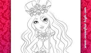 Ever after high (c) mattel and check out her new doll by ! Lizzie Hearts Coloring Page Ever After High