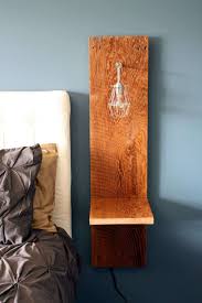 Simple Elegant Wall Lamp Wood Wall Mounted Bedside Lights Wall Mounted Bedside Table Rustic Side Table